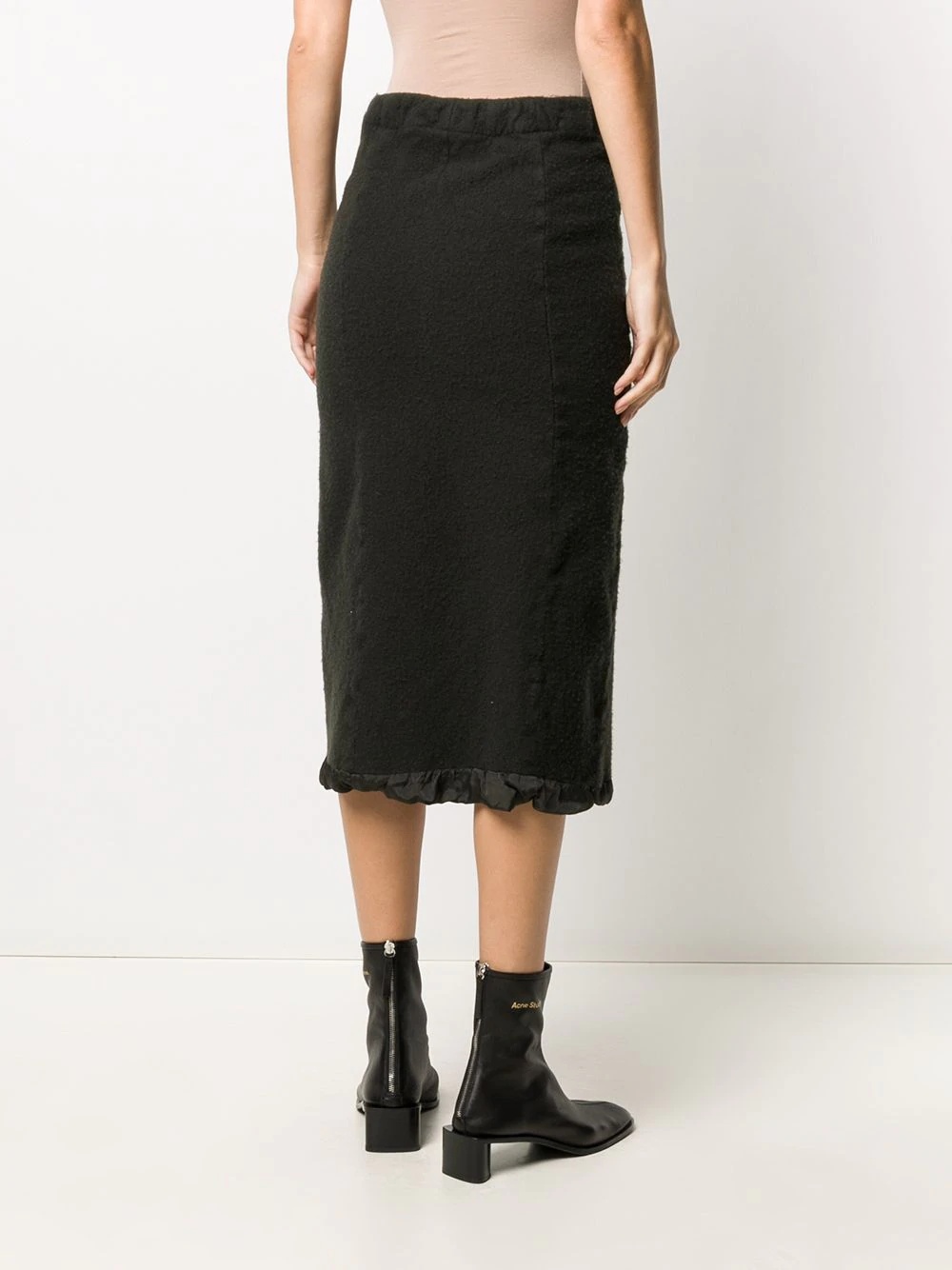 straight wool skirt - 4