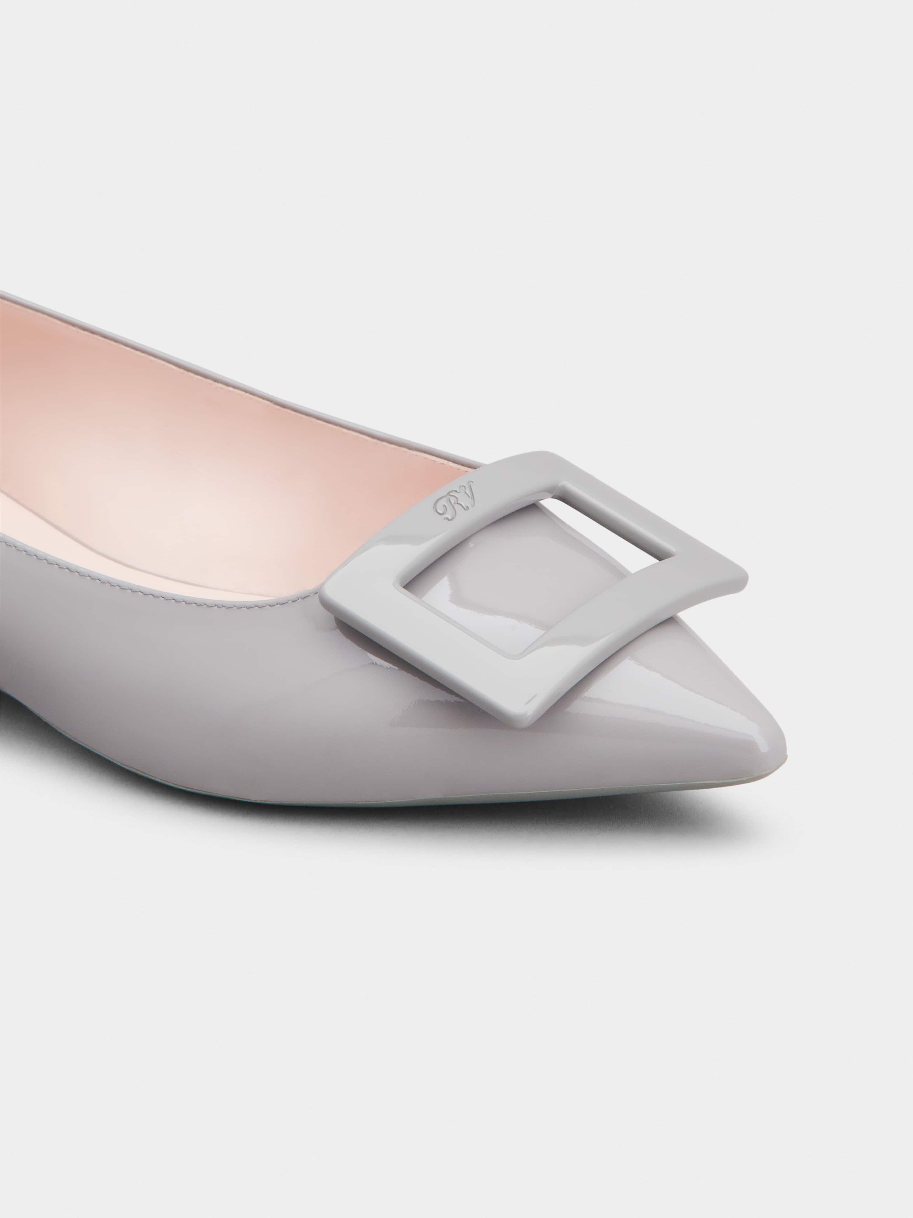 Gommettine Lacquered Buckle Ballerinas in Patent Leather - 3