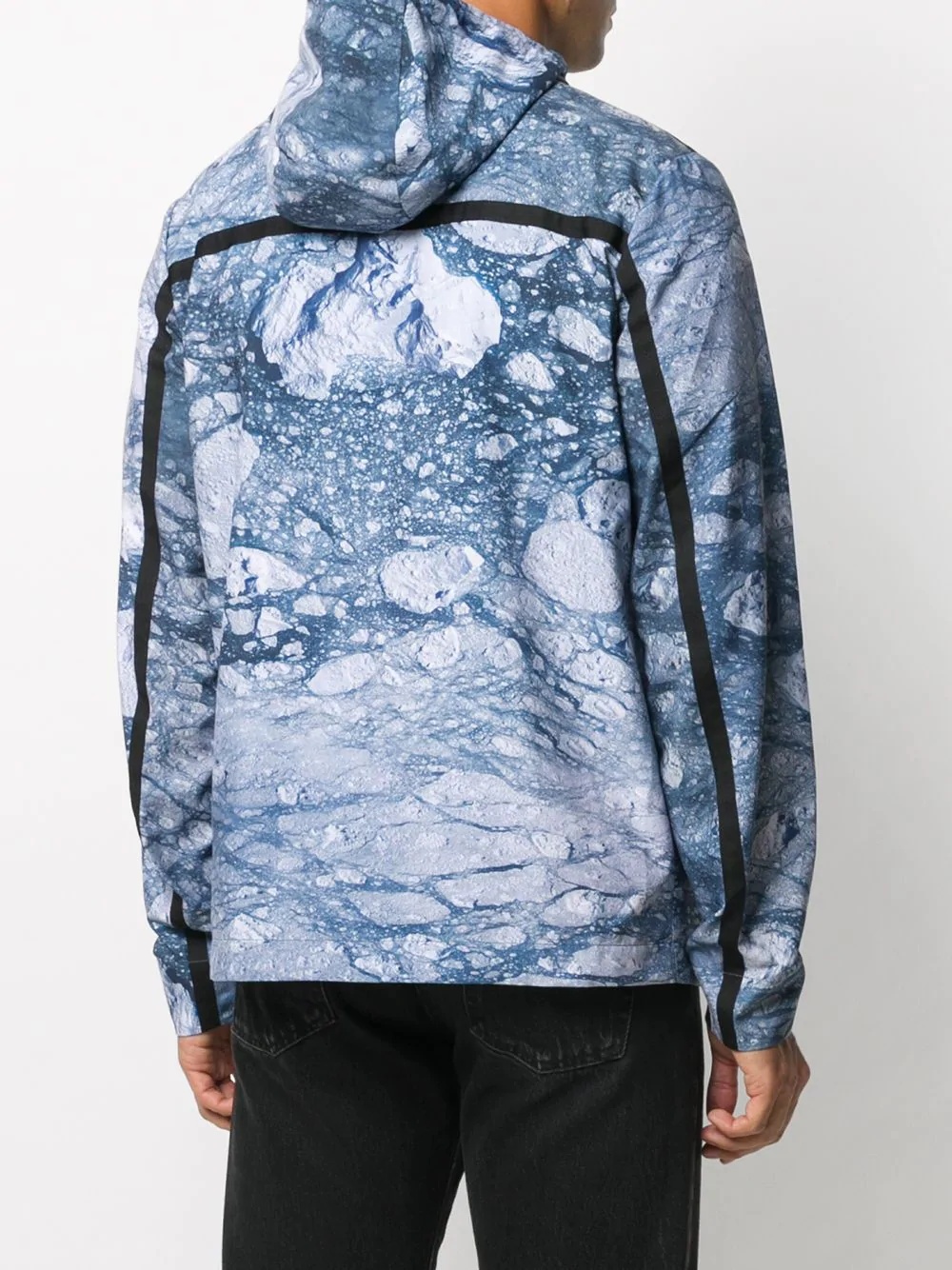 glacier-print zip-up hoodie - 4