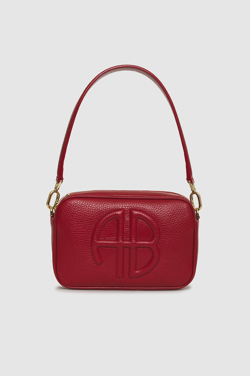 Lili Bag - Red Pebbled 1