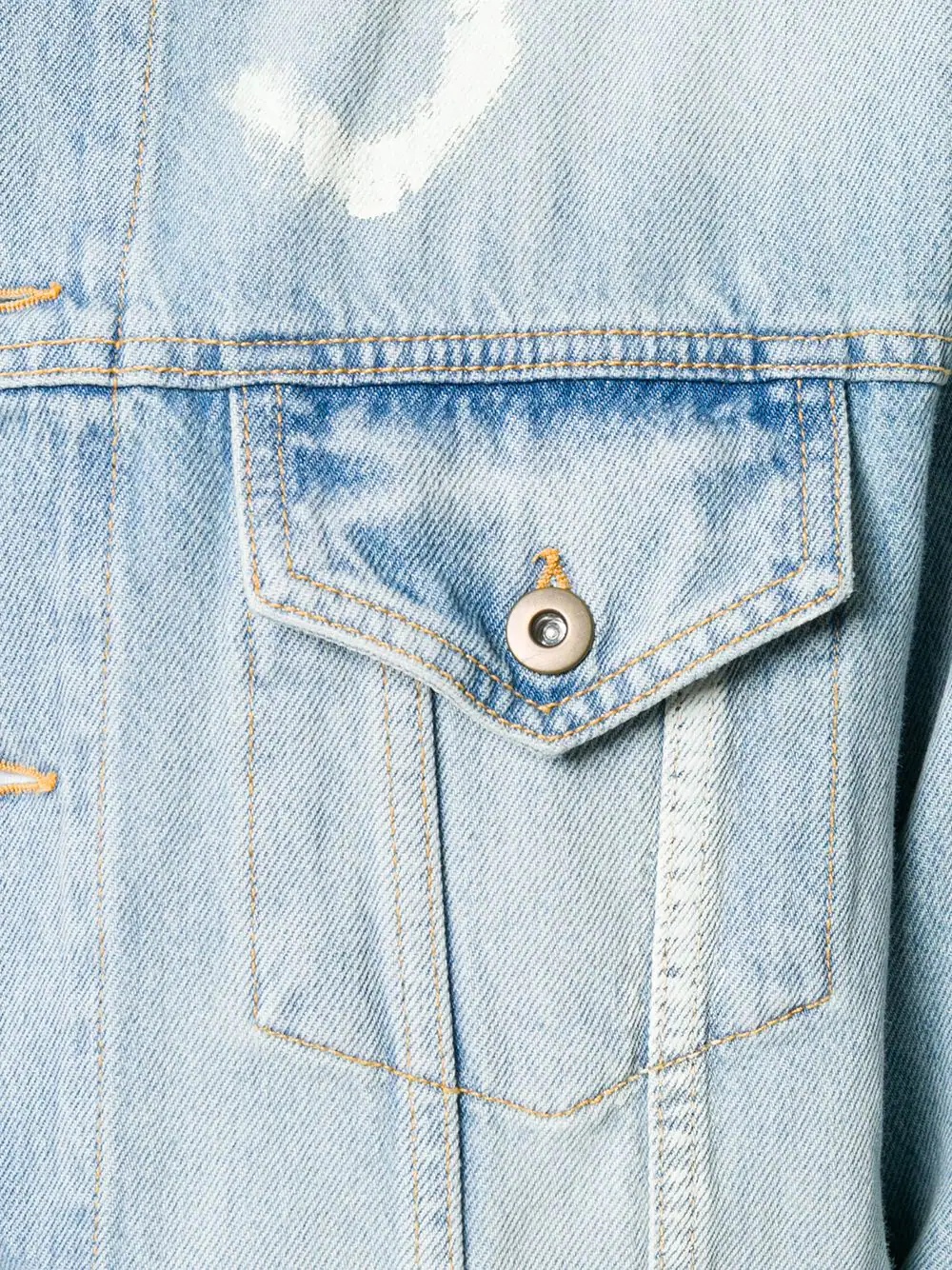 printed denim jacket - 5