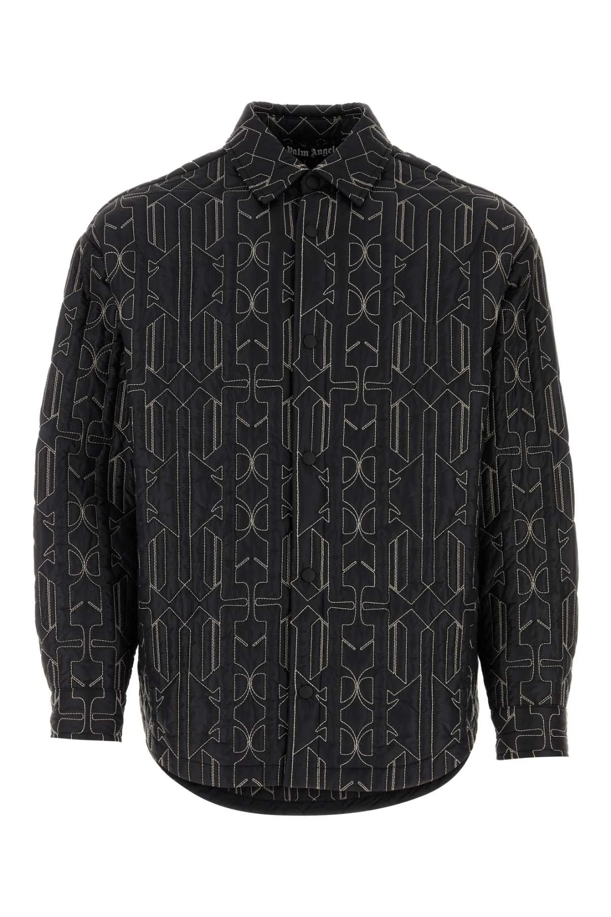 Palm Angels Men Embroidered Nylon Padded Shirt - 1