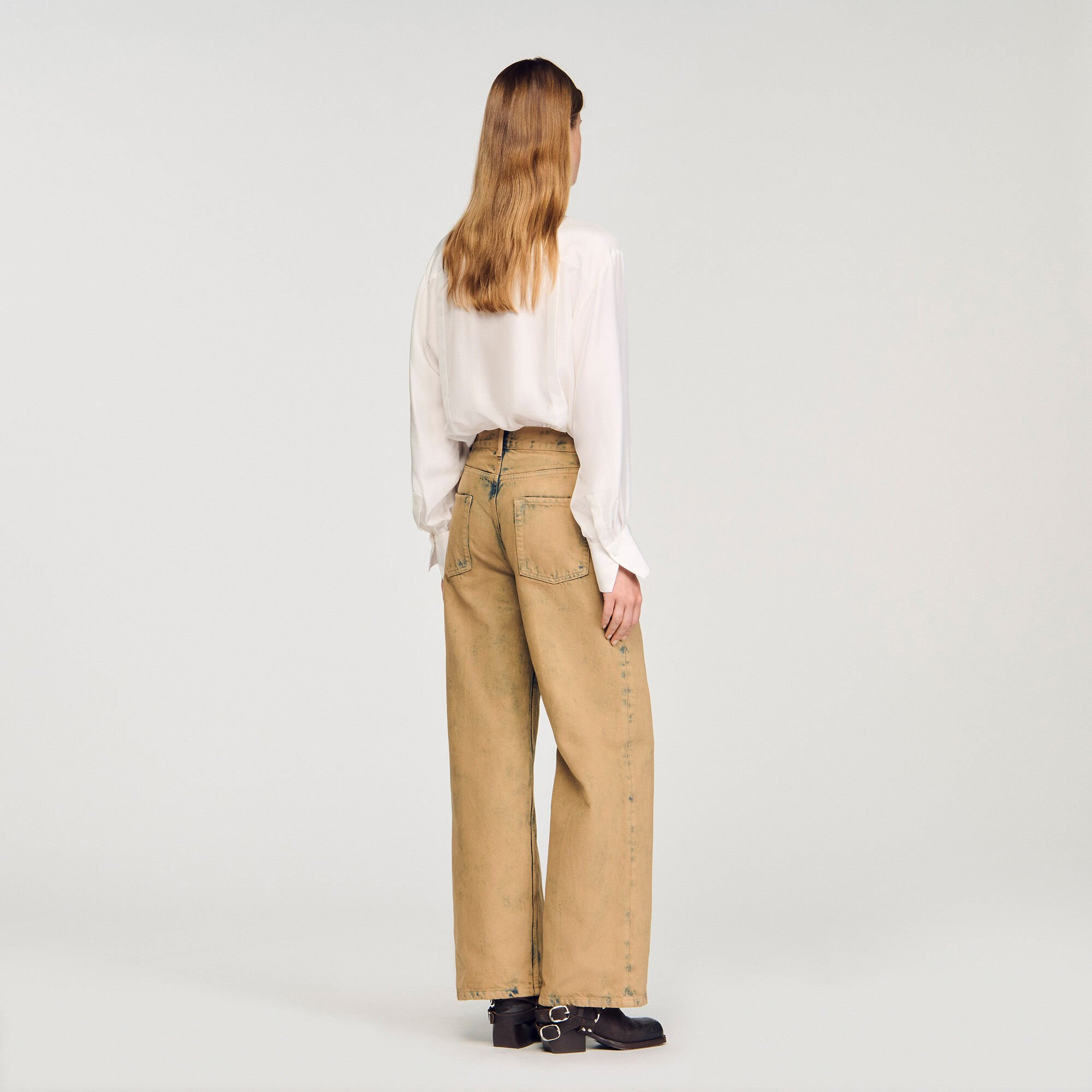 FADED WIDE-LEG JEANS - 5