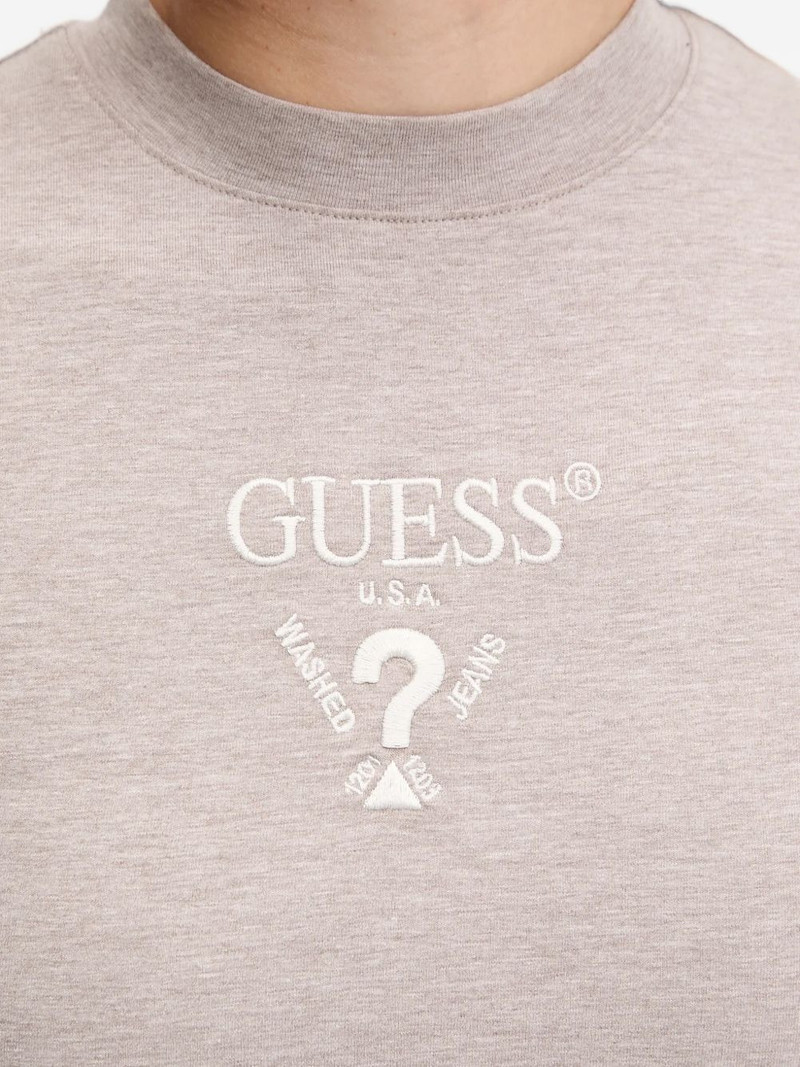 logo-embroidered short-sleeve dress 5