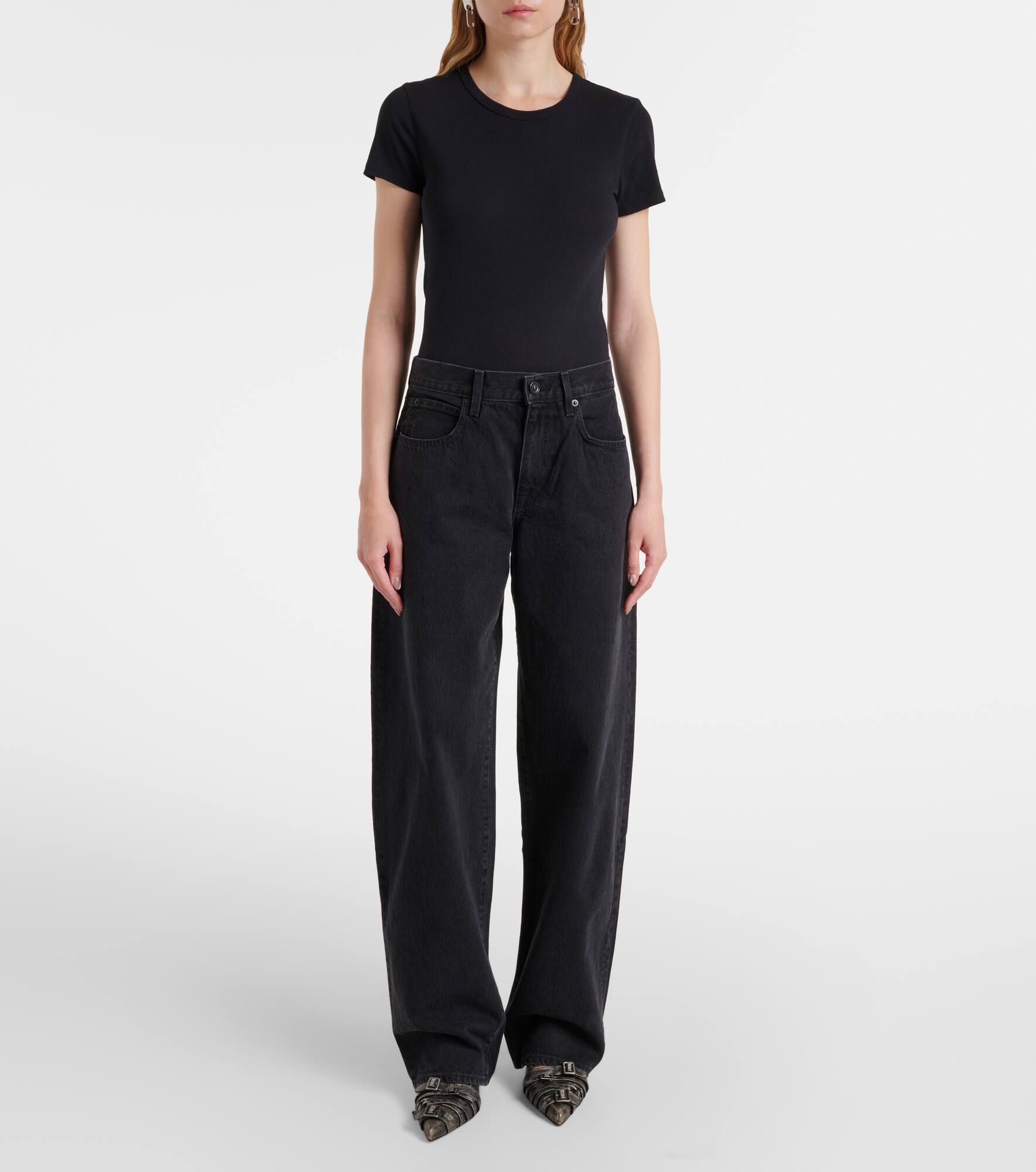 Tess Long high-rise barrel-leg jeans - 7