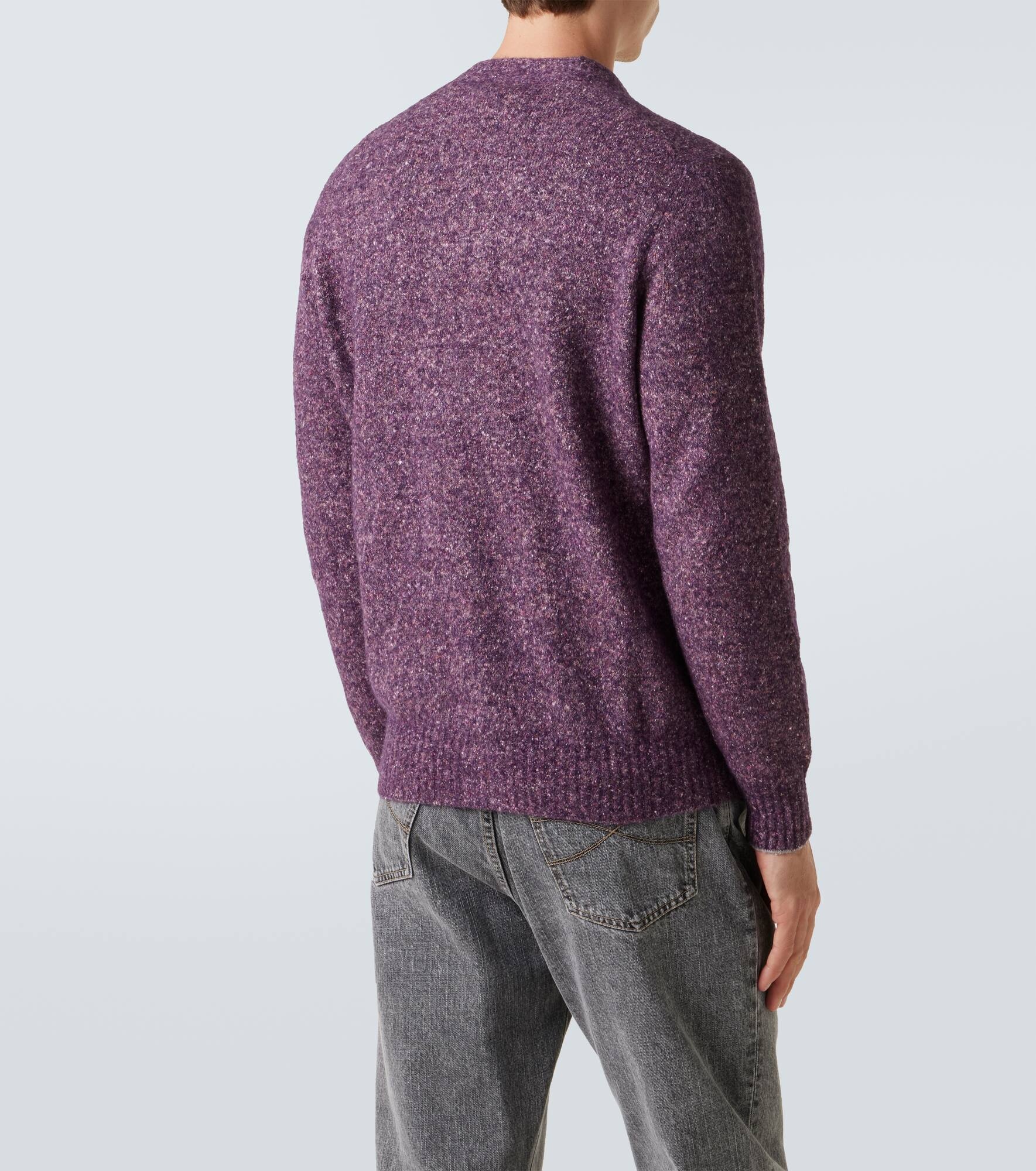 Alpaca, wool, and silk-blend tweed cardigan - 4