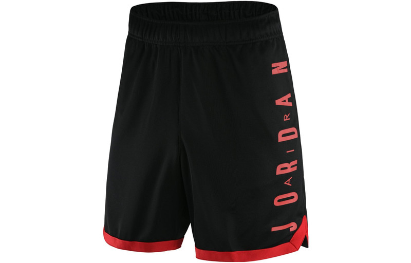 Jordan Men's Air Jordan SS22 Alphabet Logo Breathable Quick Dry Elastic Waistband Sports Shorts Black DQ591 outlook