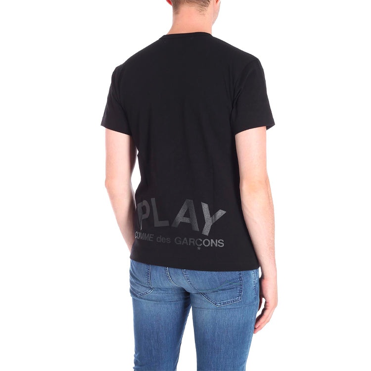 COMME des GARCONS PLAY Double Hearts T-Shirt 'Black/Black' AZ-T194-051-1 - 4