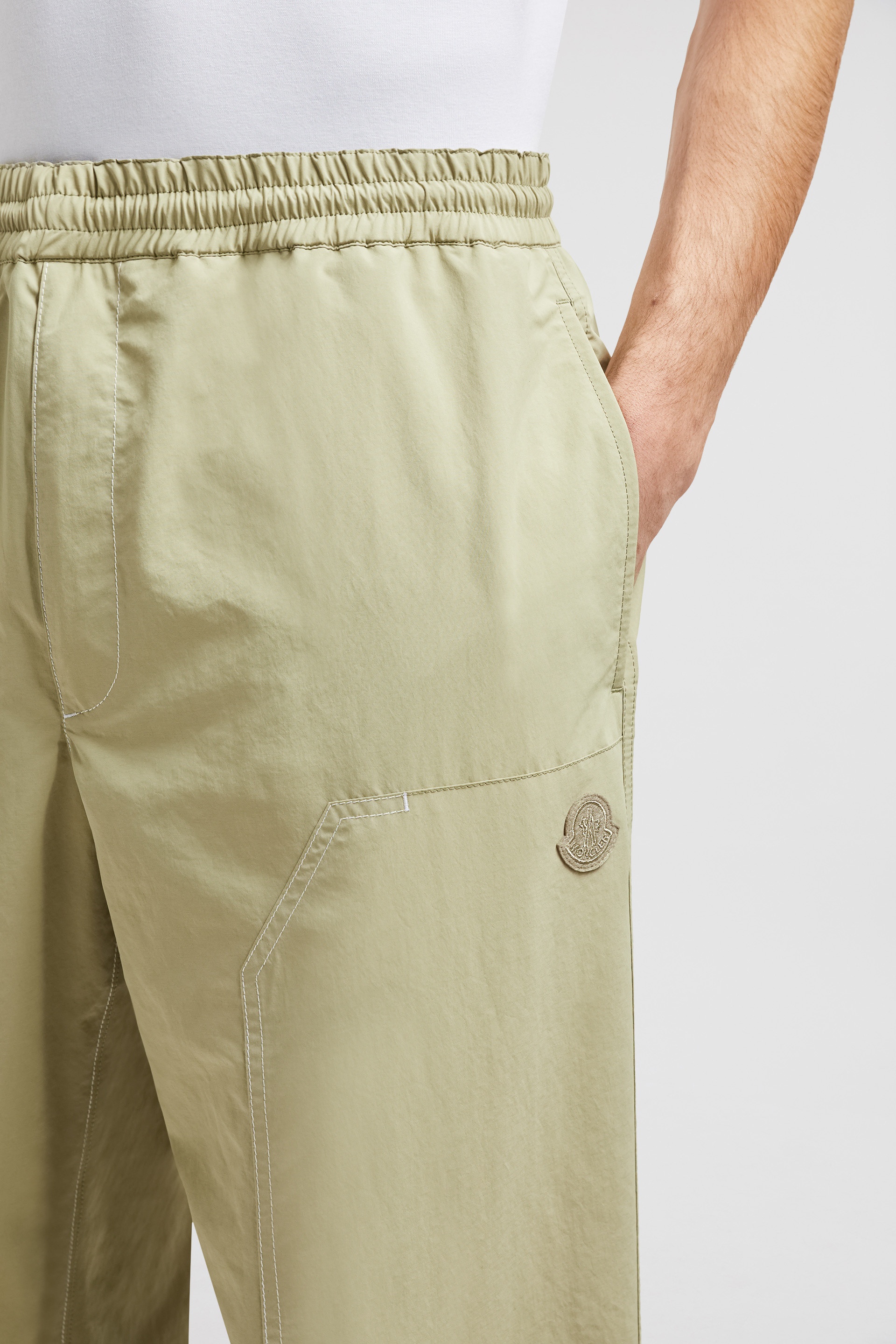 Embroidered Logo Patch Jogging Pants - 4