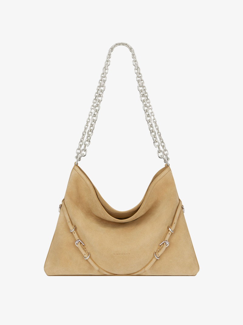 MEDIUM VOYOU CHAIN BAG IN SUEDE - 1
