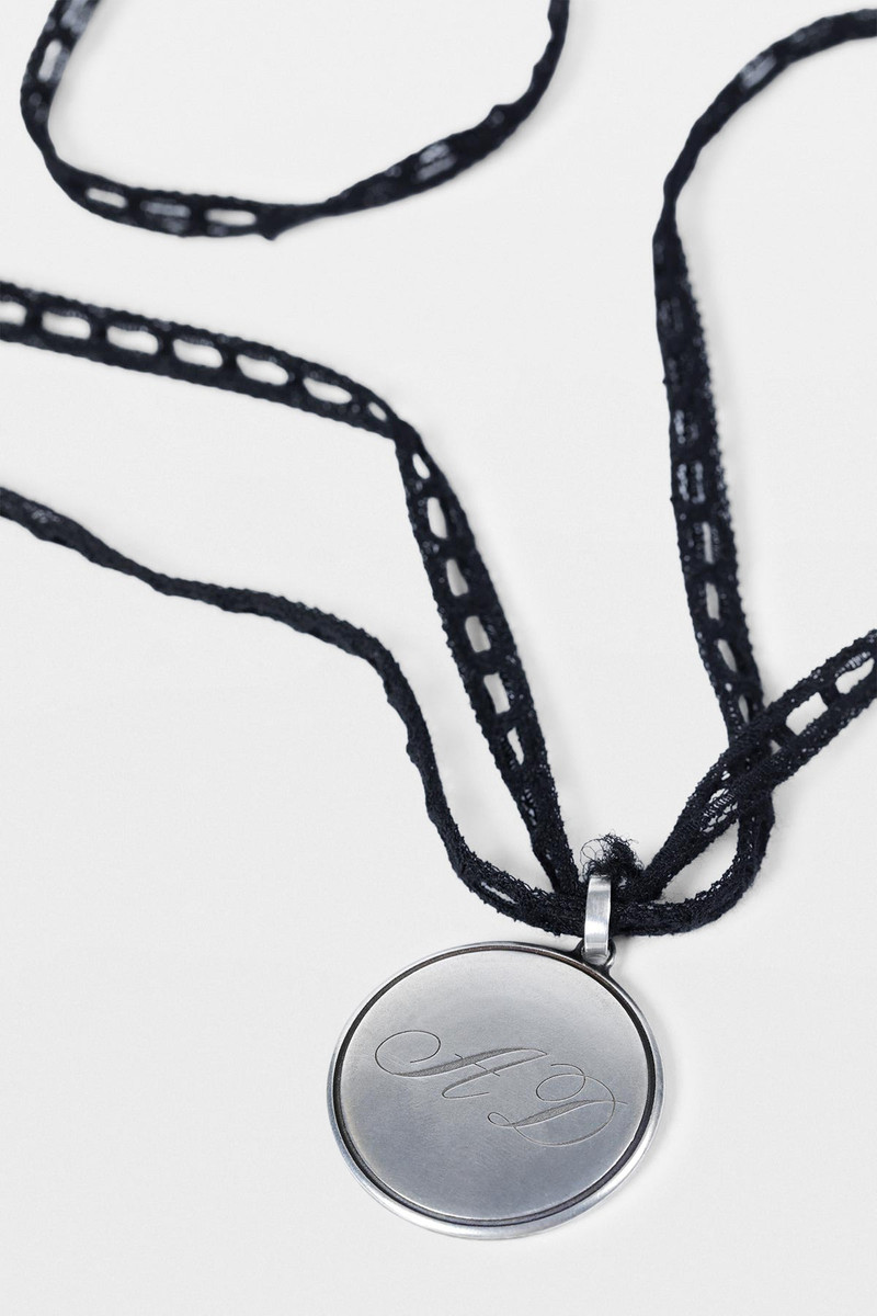 Ann Demeulemeester Monogram Pendant Necklace outlook