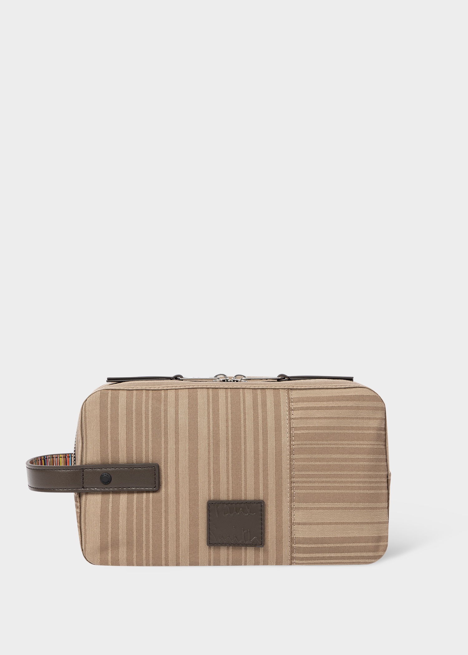 Sand 'Shadow Stripe' Wash Bag - 1