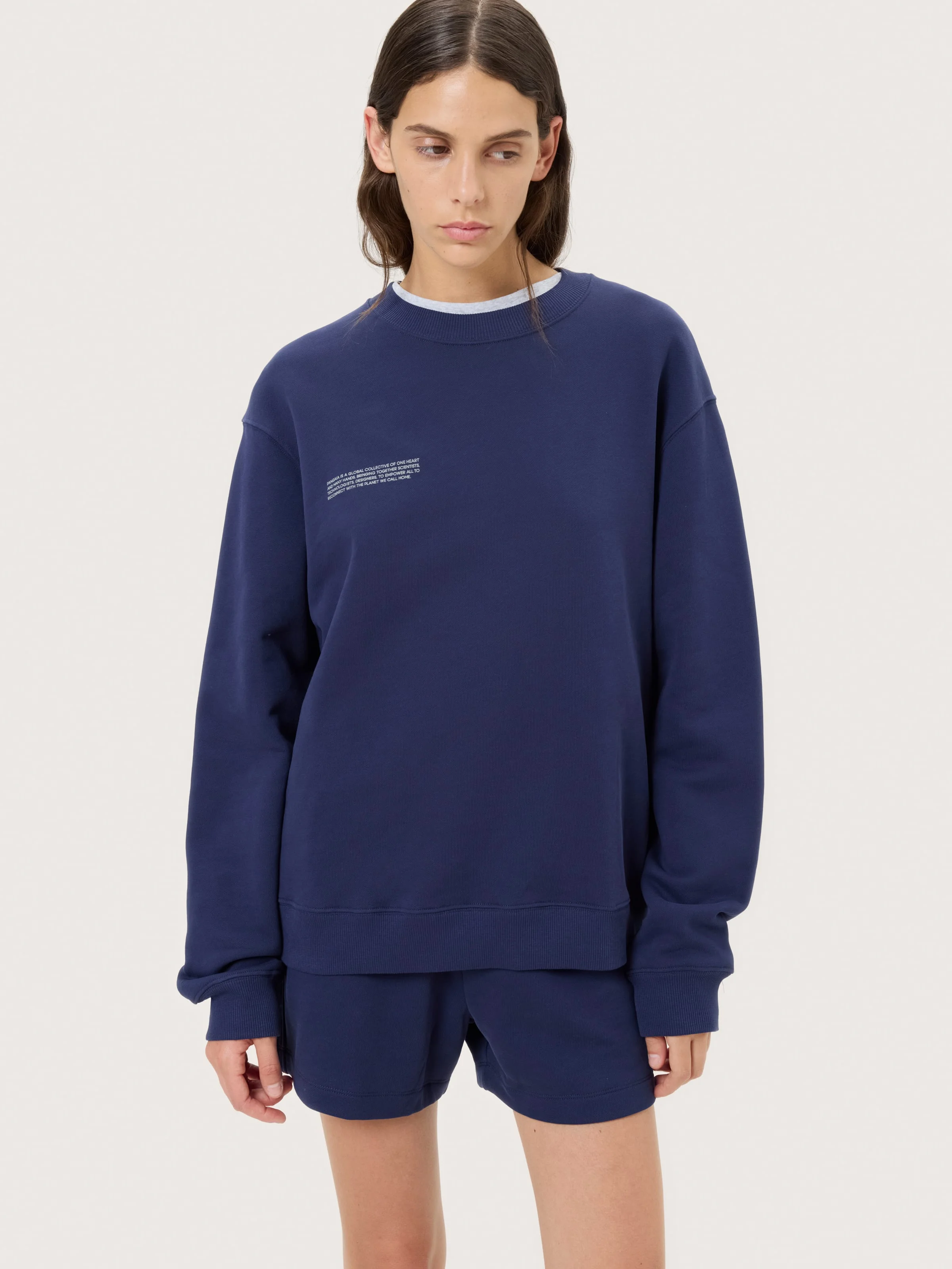 Womens Midweight Sweatshirt - Ocean Navy - 1