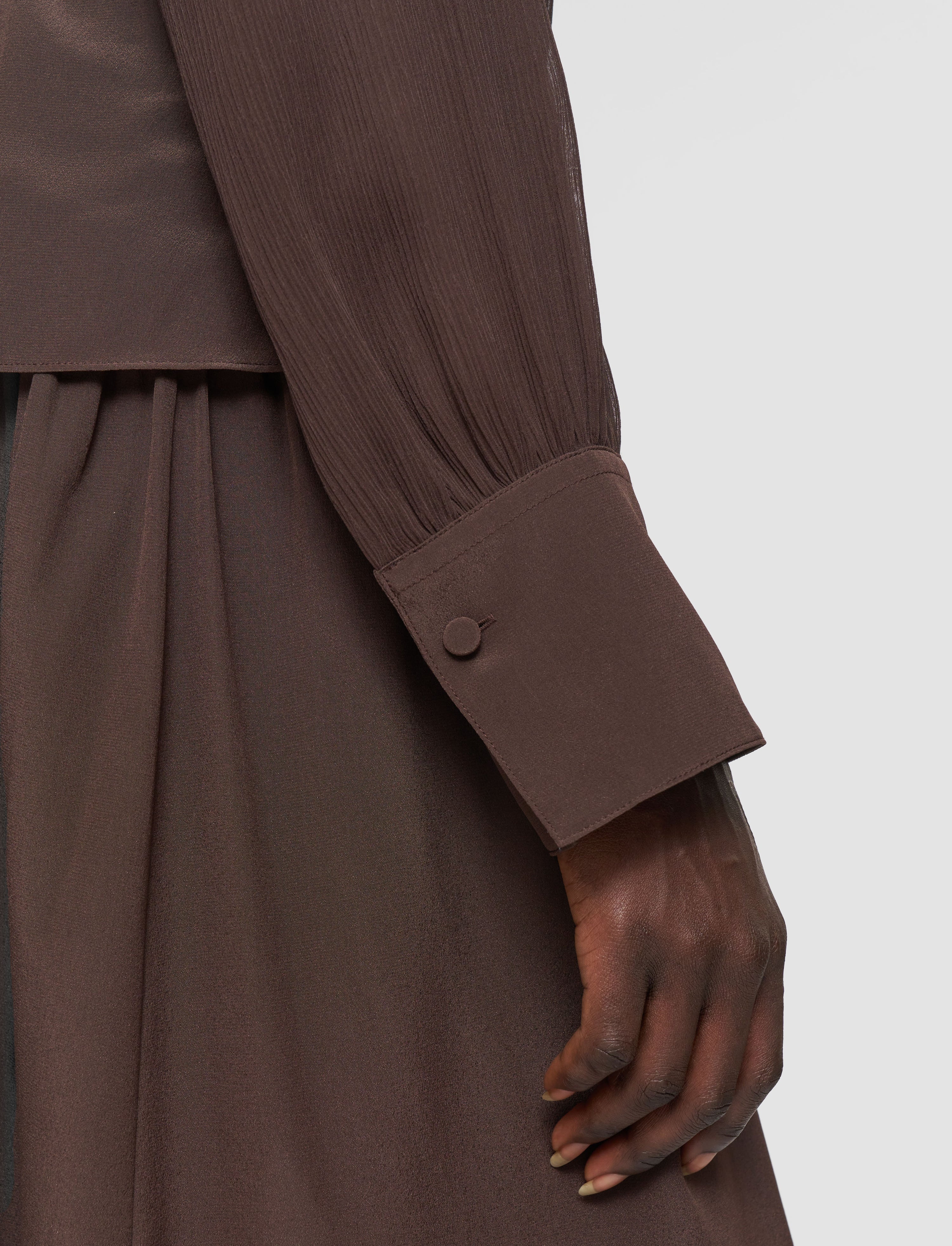 Rachel Crepe de Soie Silk Blouse - 5