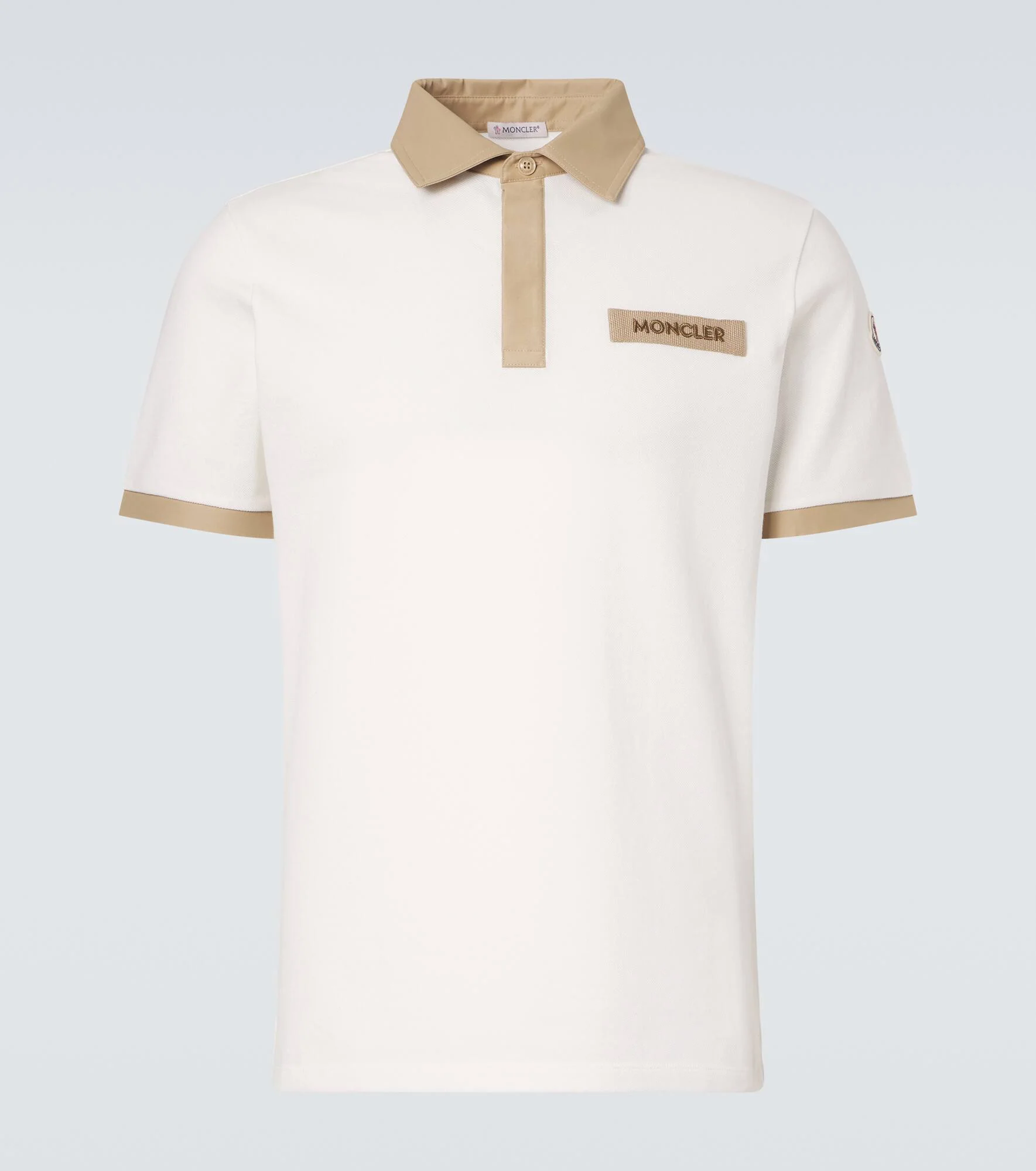 Logo cotton piqué polo shirt - 1
