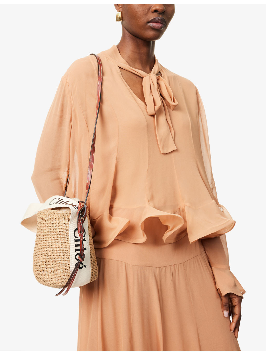 Woody small raffia basket bag - 2