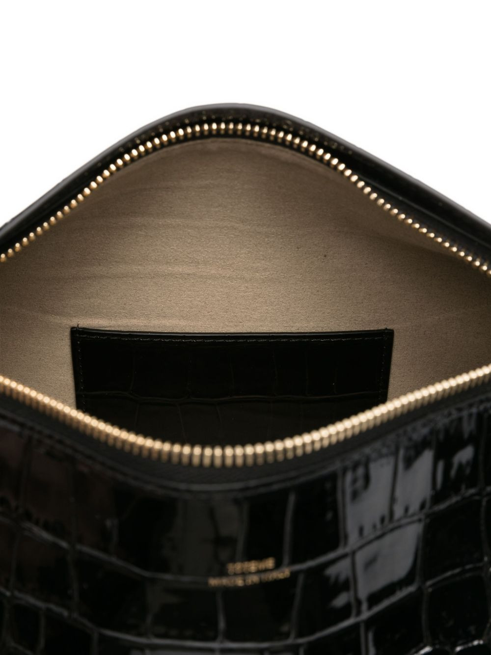 crocodile-embossed clutch - 4