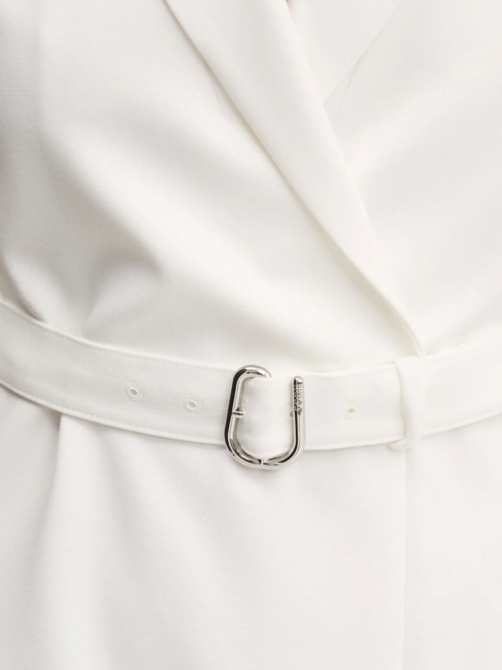 sleeveless belted blazer mini dress - 4