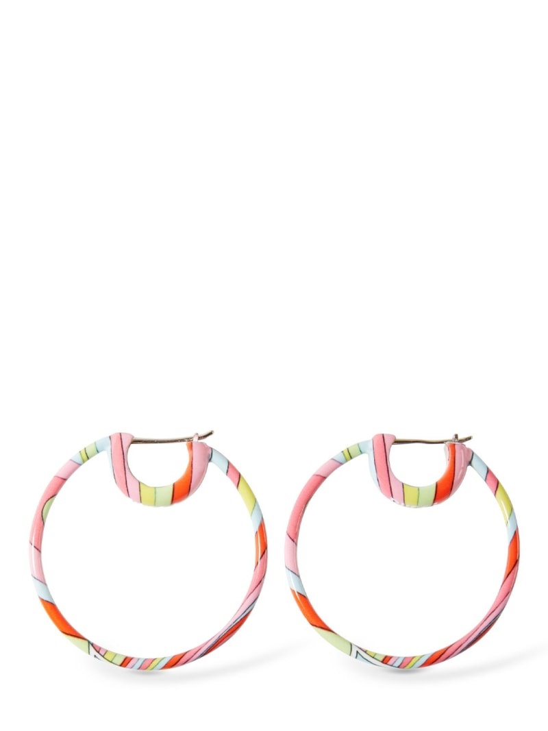 Small printed hoops - 1