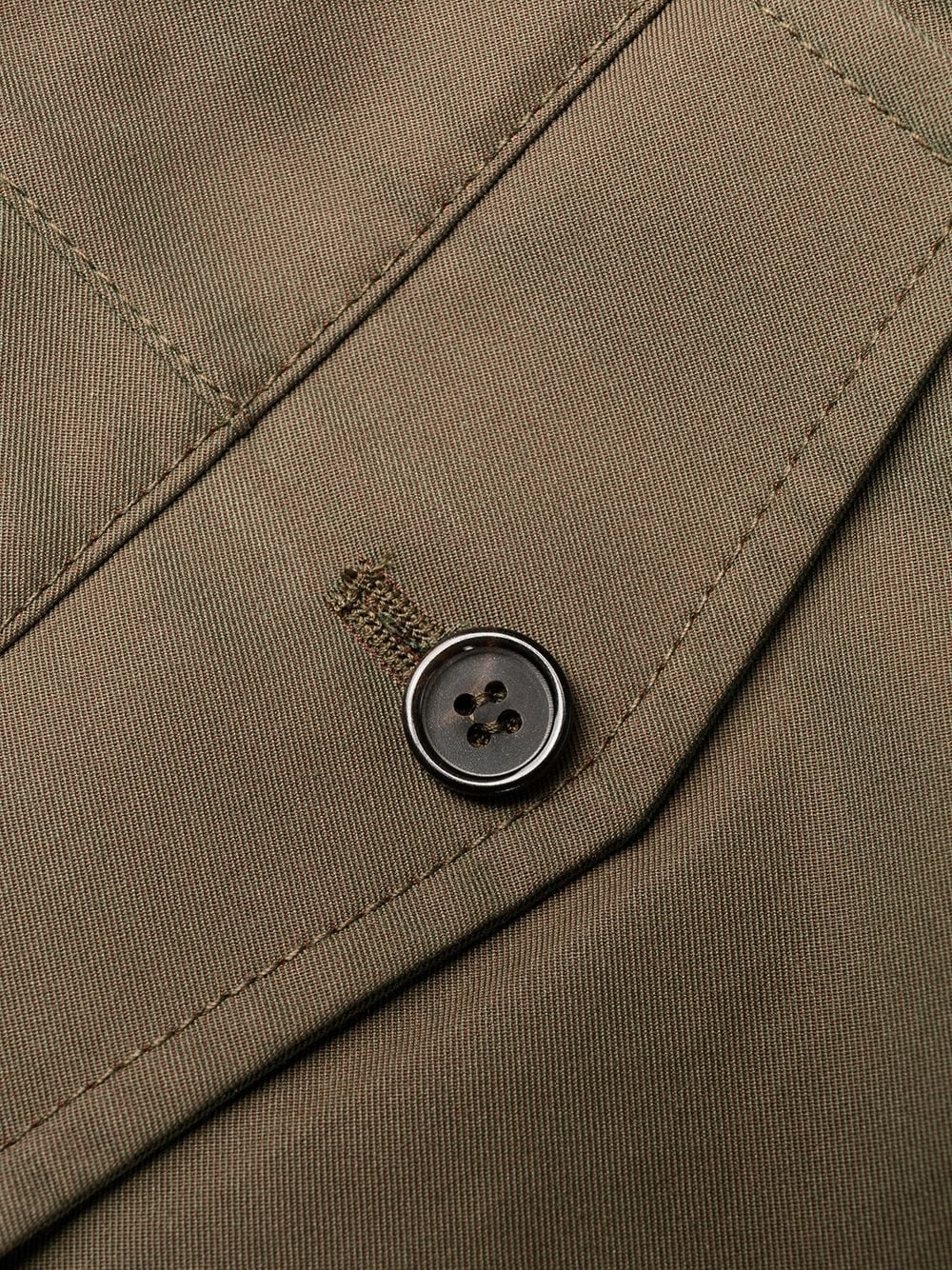 logo-tape detail chino trousers - 6