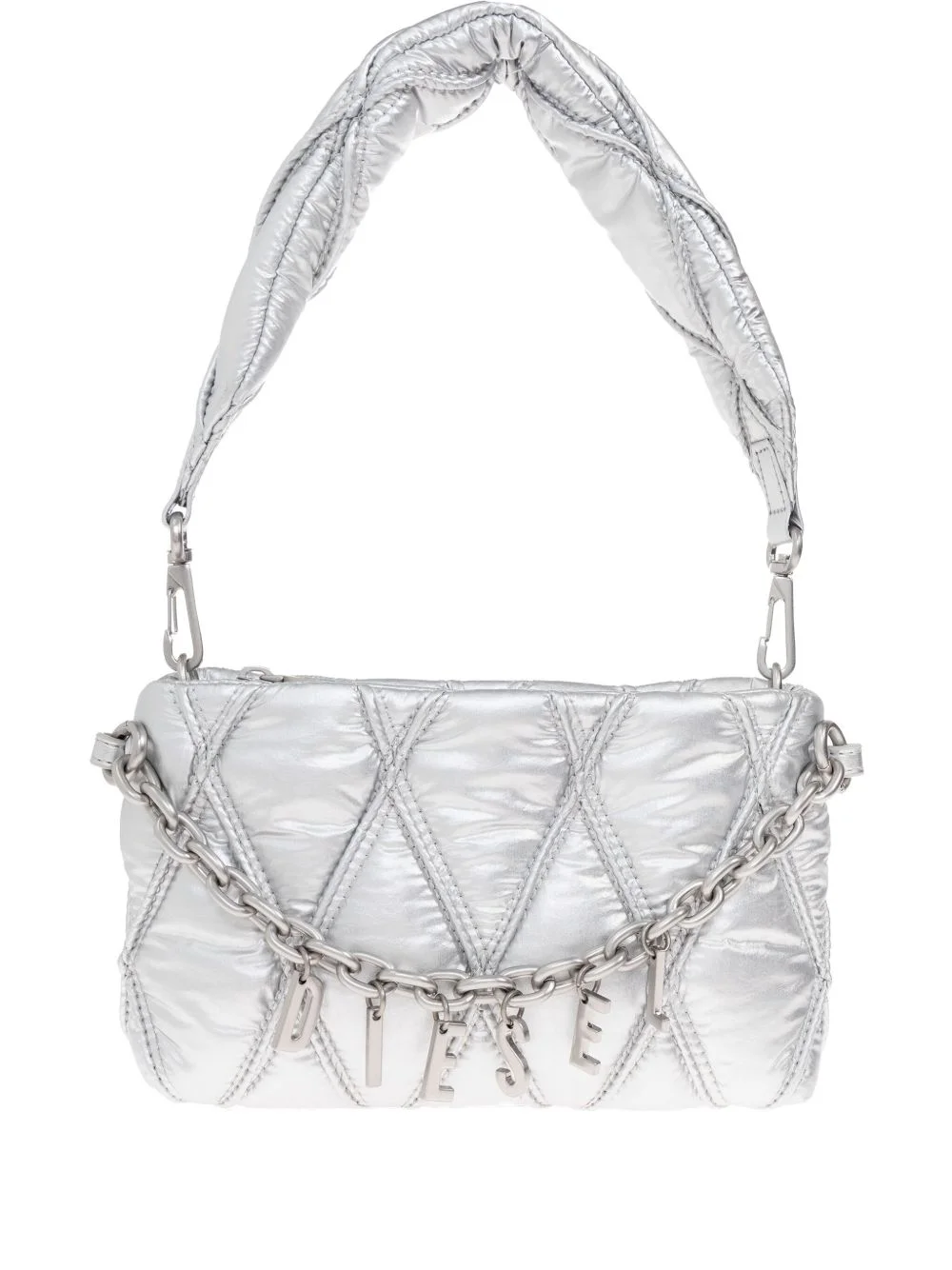 Charm-D quilted clutch bag - 1