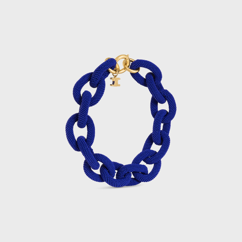 été Celine Links Necklace in Beads and Brass with Gold Finish 3