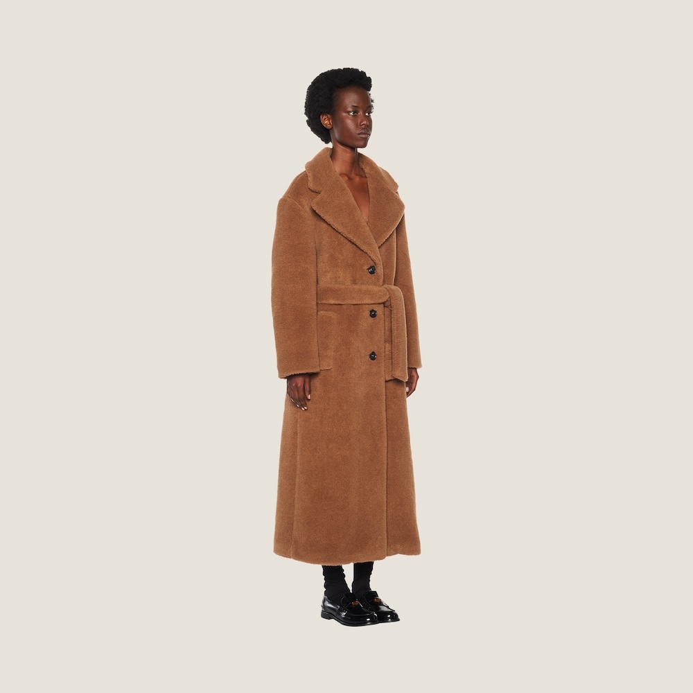 Single-breasted alpaca coat - 5