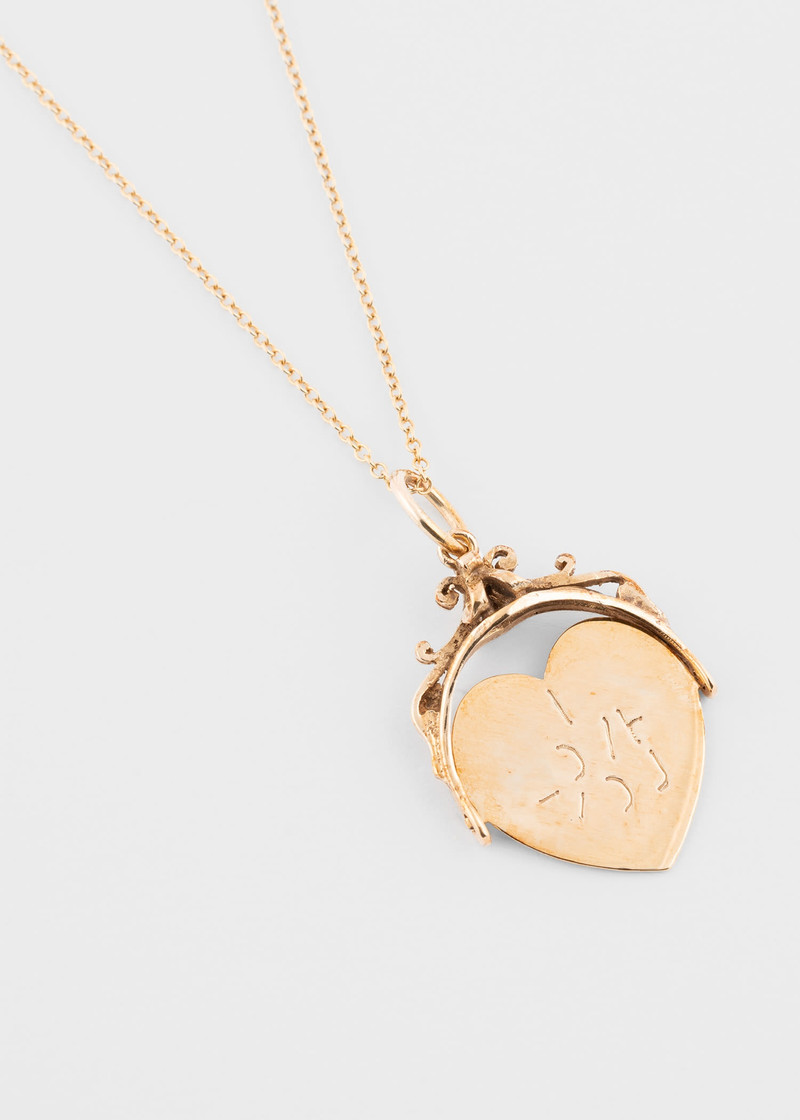 Vintage 'I Love You Heart Spinner' Necklace 4