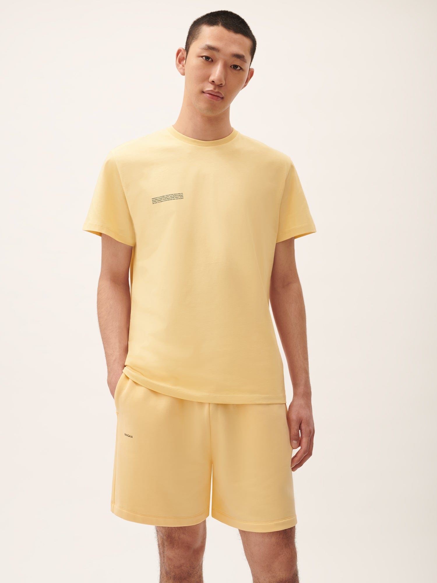 Mens 365 Midweight T-shirt - Seashell Yellow - 2