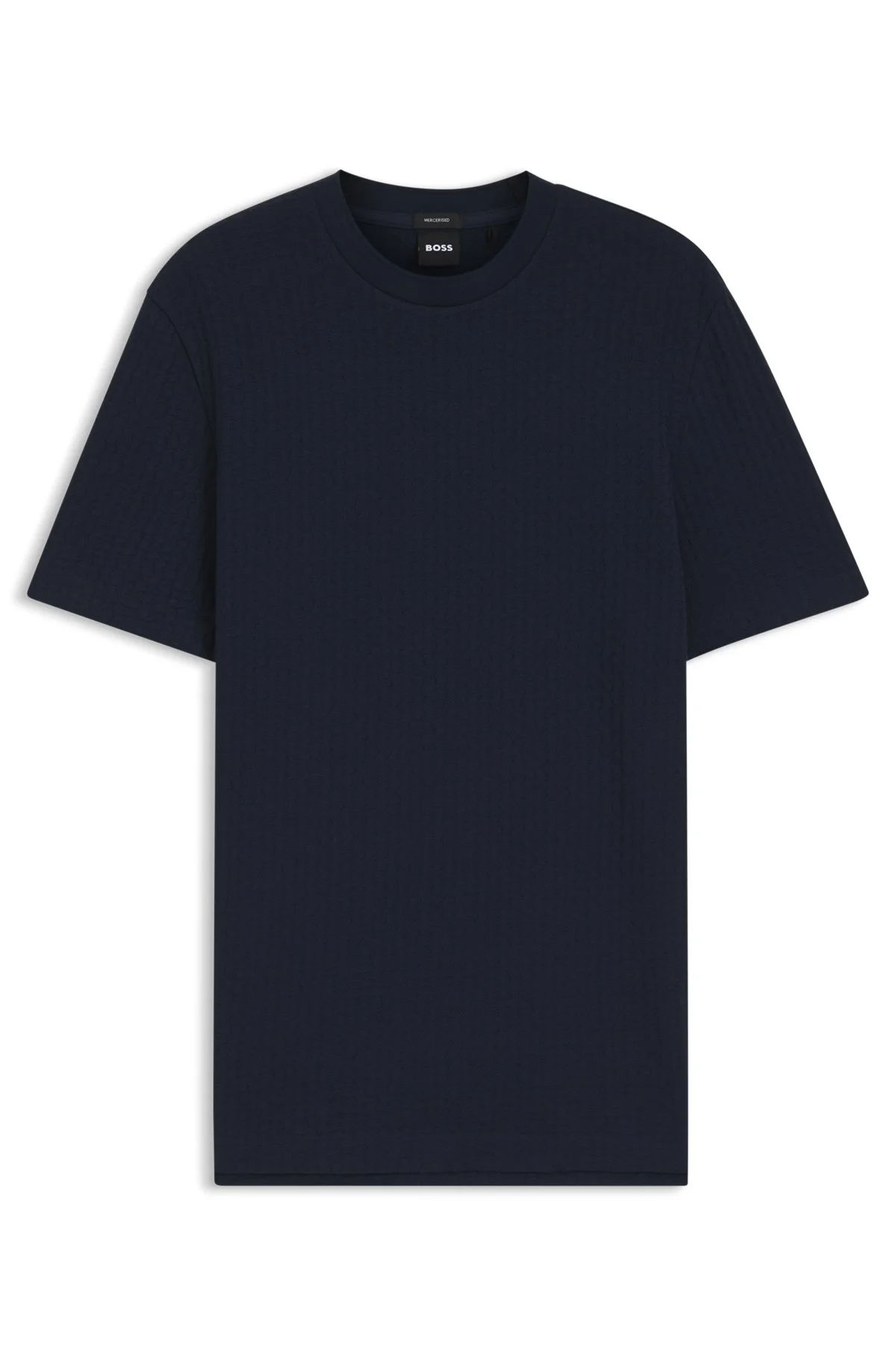 JACQUARD-PATTERN T-SHIRT IN COTTON - 1