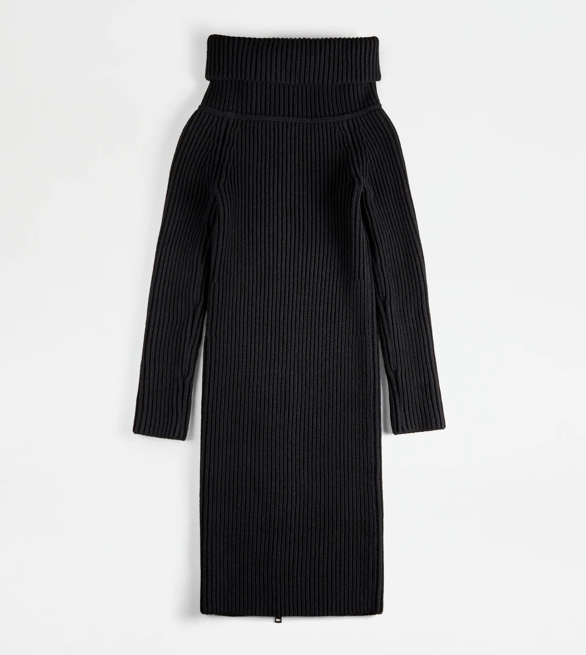 CASHMERE BLEND DRESS - BLACK - 8