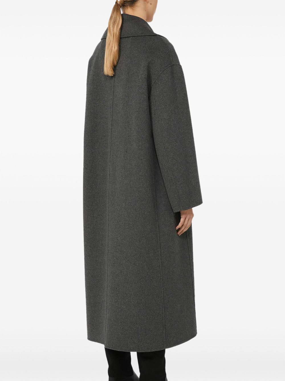 flap-pockets double-breasted coat - 3