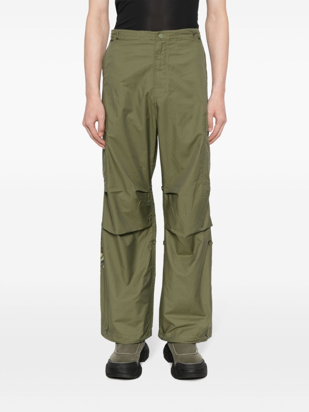 Blaze Samurai-embroidered cargo trousers - 3
