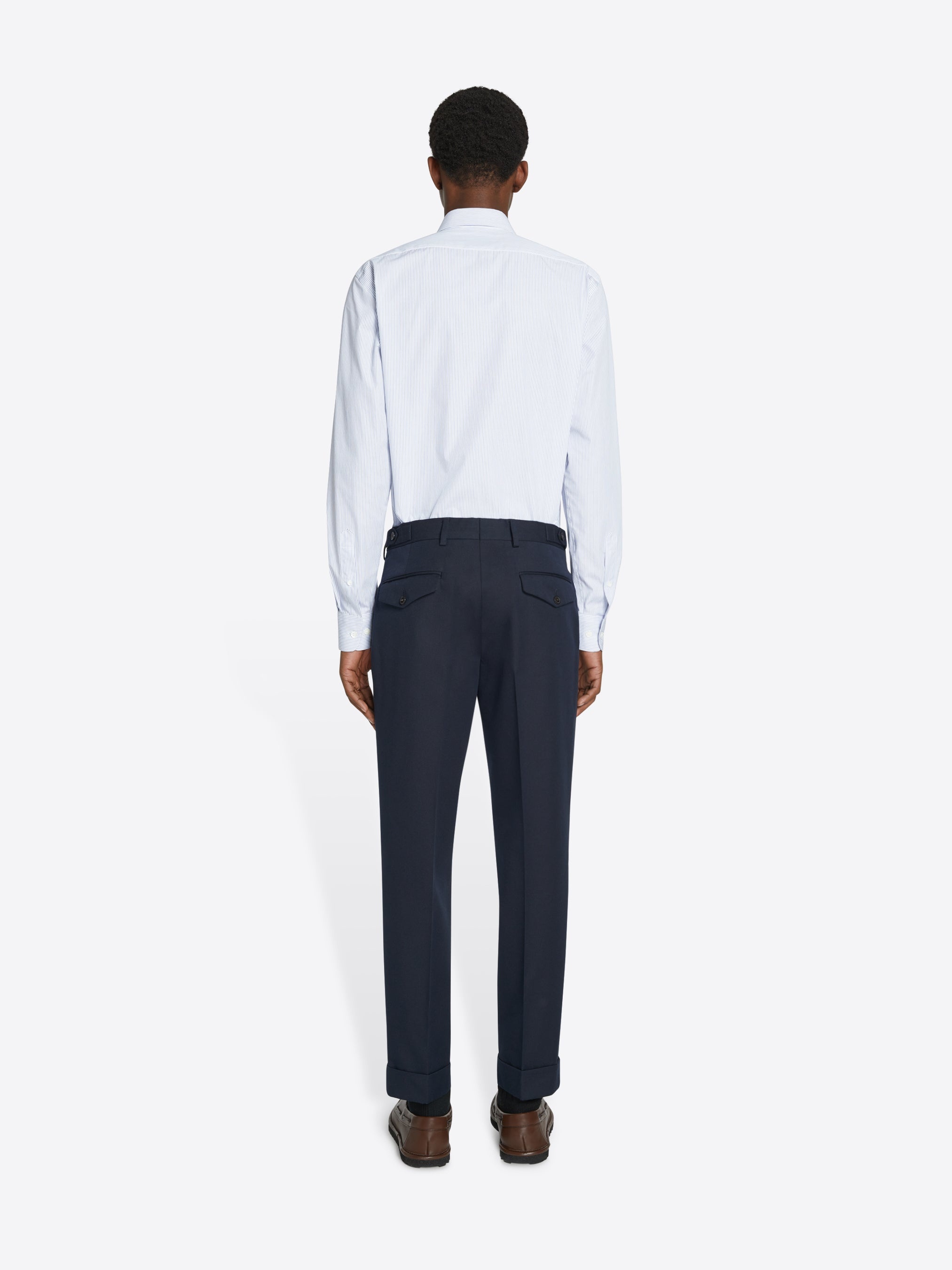 TAPERED CUFFED PANTS - 4