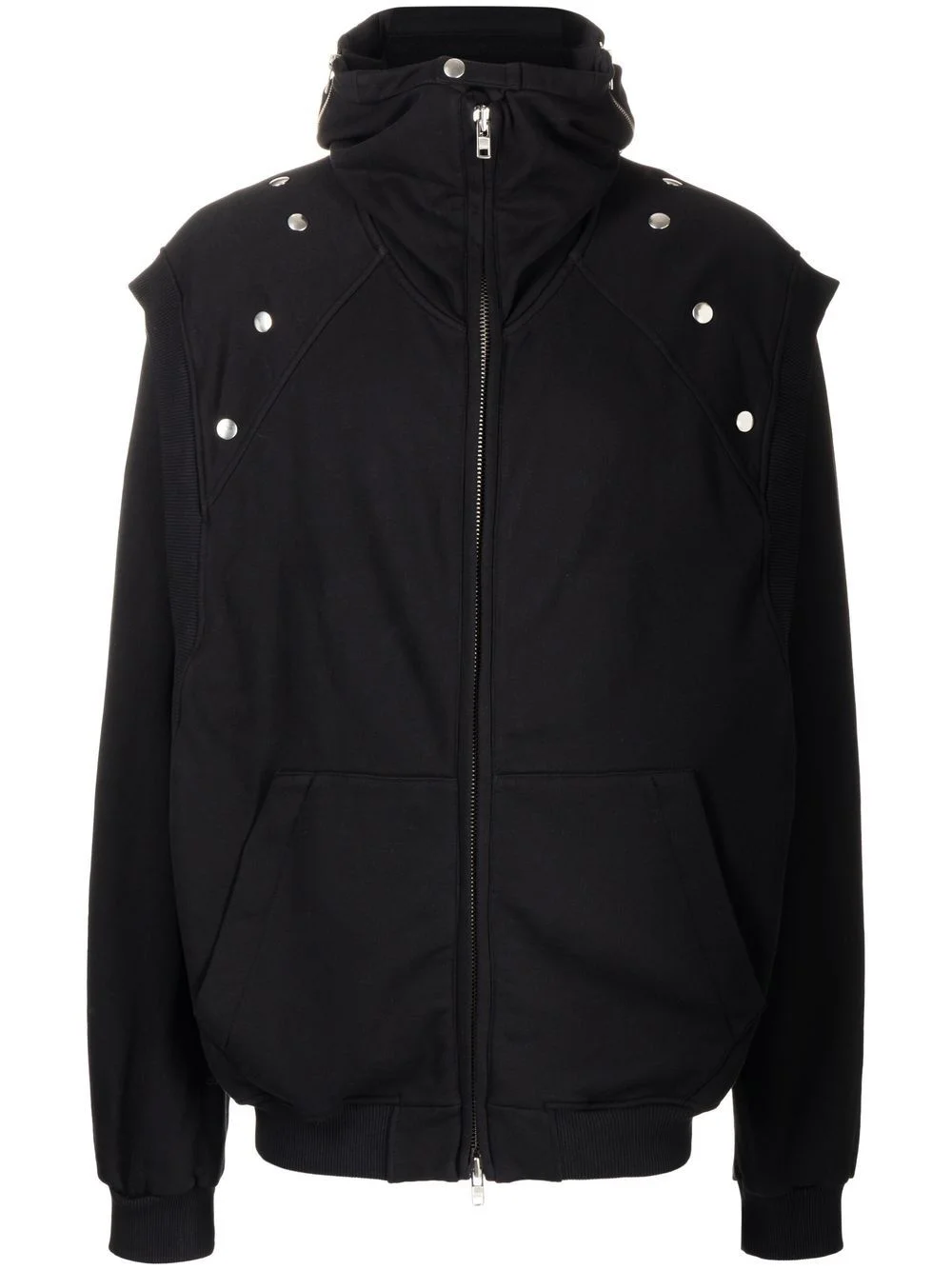 hooded zipped-up jacket - 1