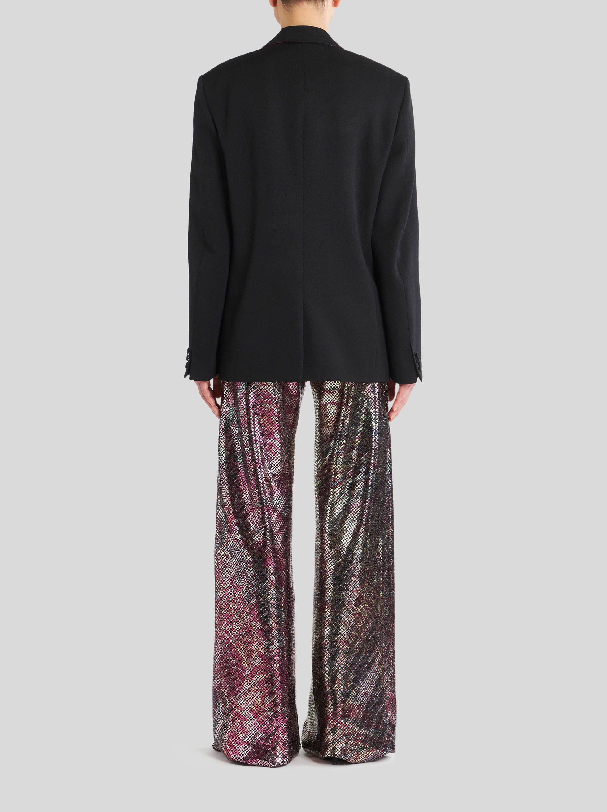 WOOL JACKET WITH PRINTED MICRO PLATES - 5