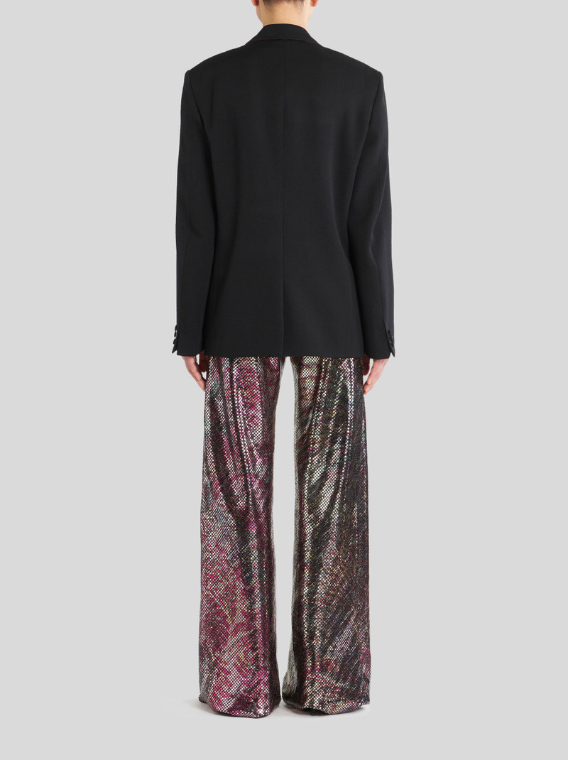 WOOL JACKET WITH PRINTED MICRO PLATES 5