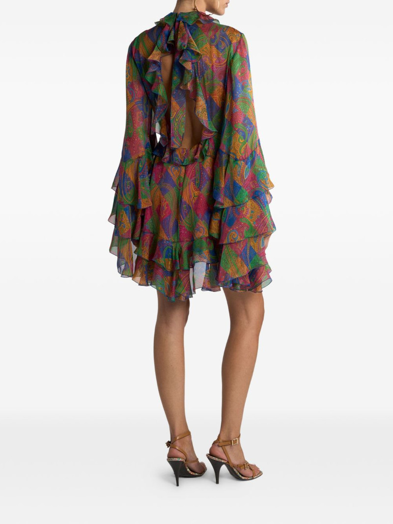 geometric paisley-motif mini dress 3