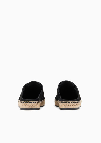 GIORGIO ARMANI Suede mules with a rope sole outlook