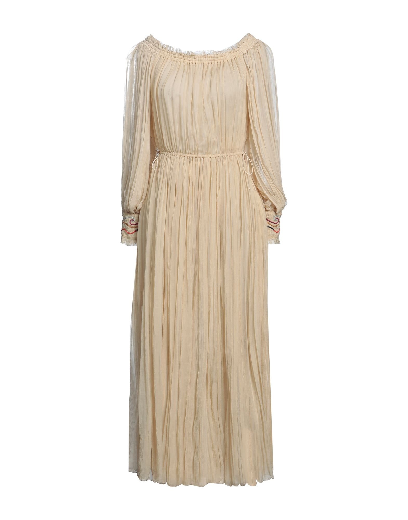 Beige Women's Midi Dress - 1