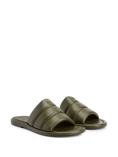 Giuseppe Zanotti padded-leather sliders outlook