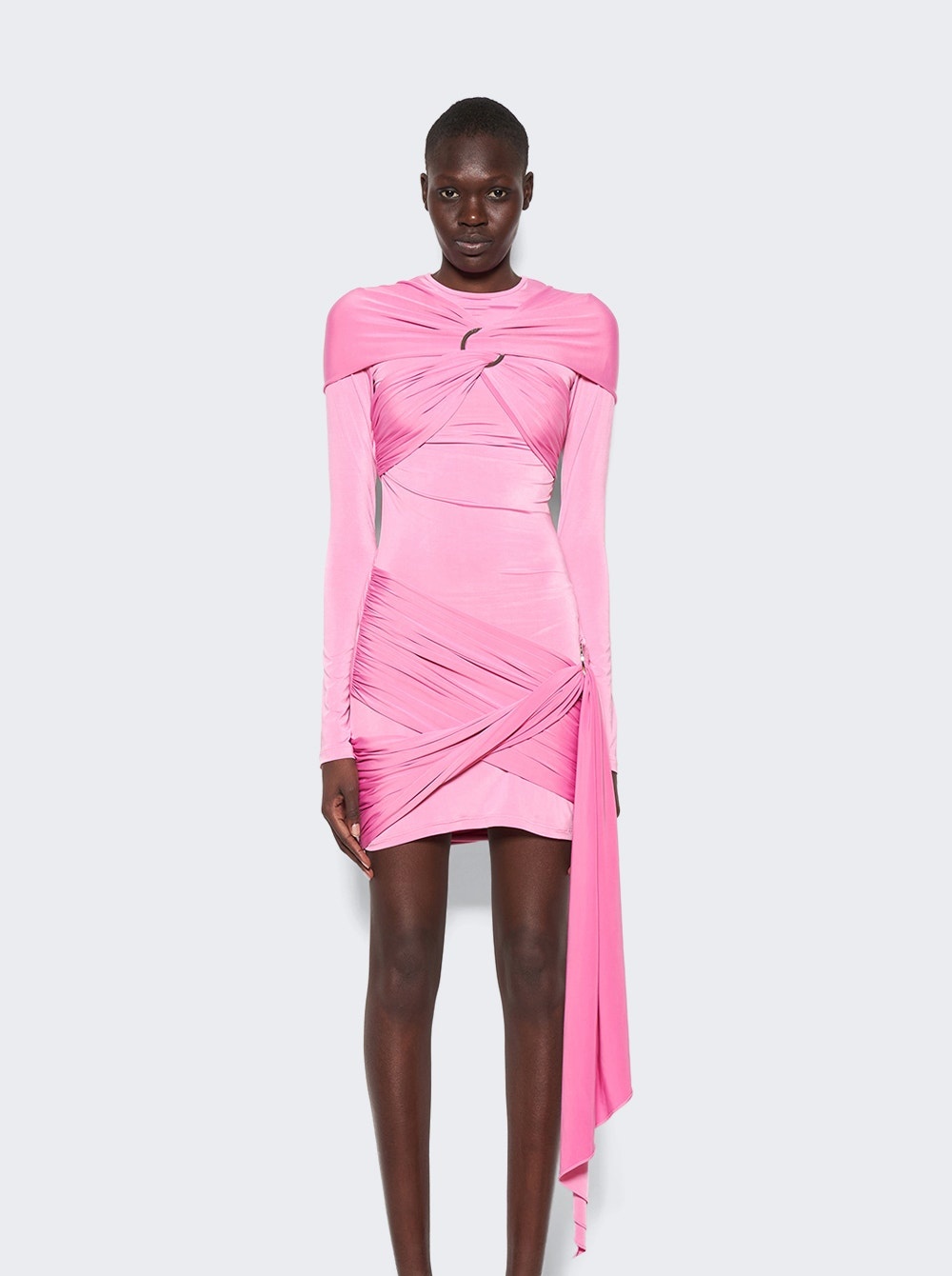 THE ATTICO Fran Mini Dress Pink | thewebster | REVERSIBLE