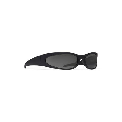 BALENCIAGA Reverse Xpander 2.0 Rectangle Sunglasses  in Black outlook