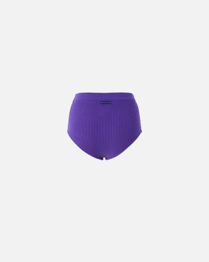 PINKO HIGH-WAISTED KNIT SHORTS outlook
