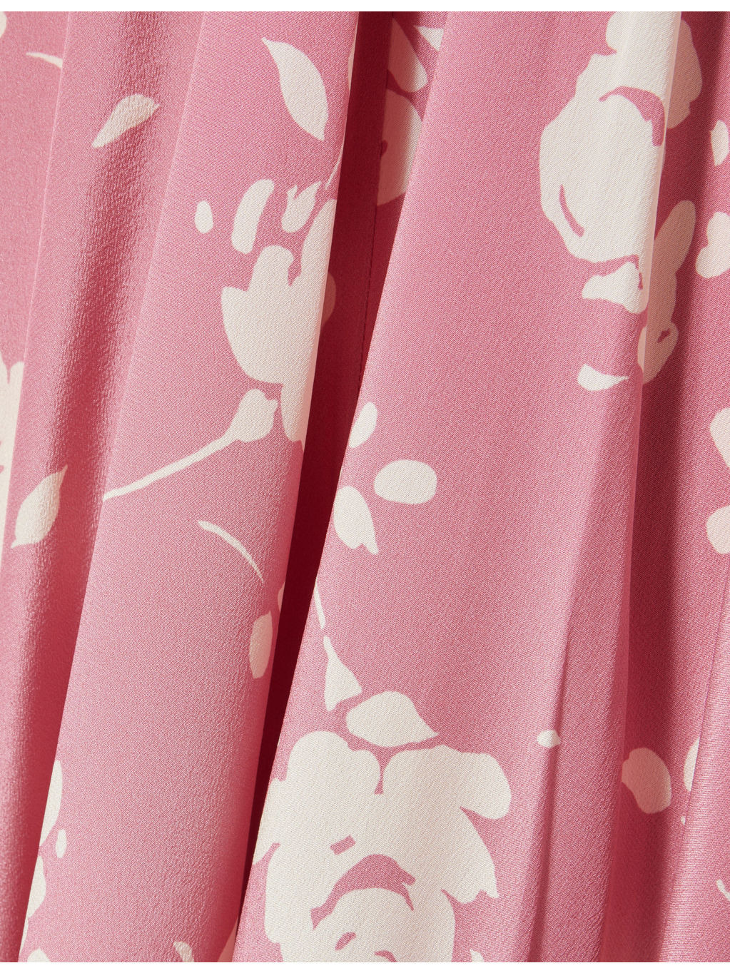 Floral High-Neck Silk Midi Dress - 6