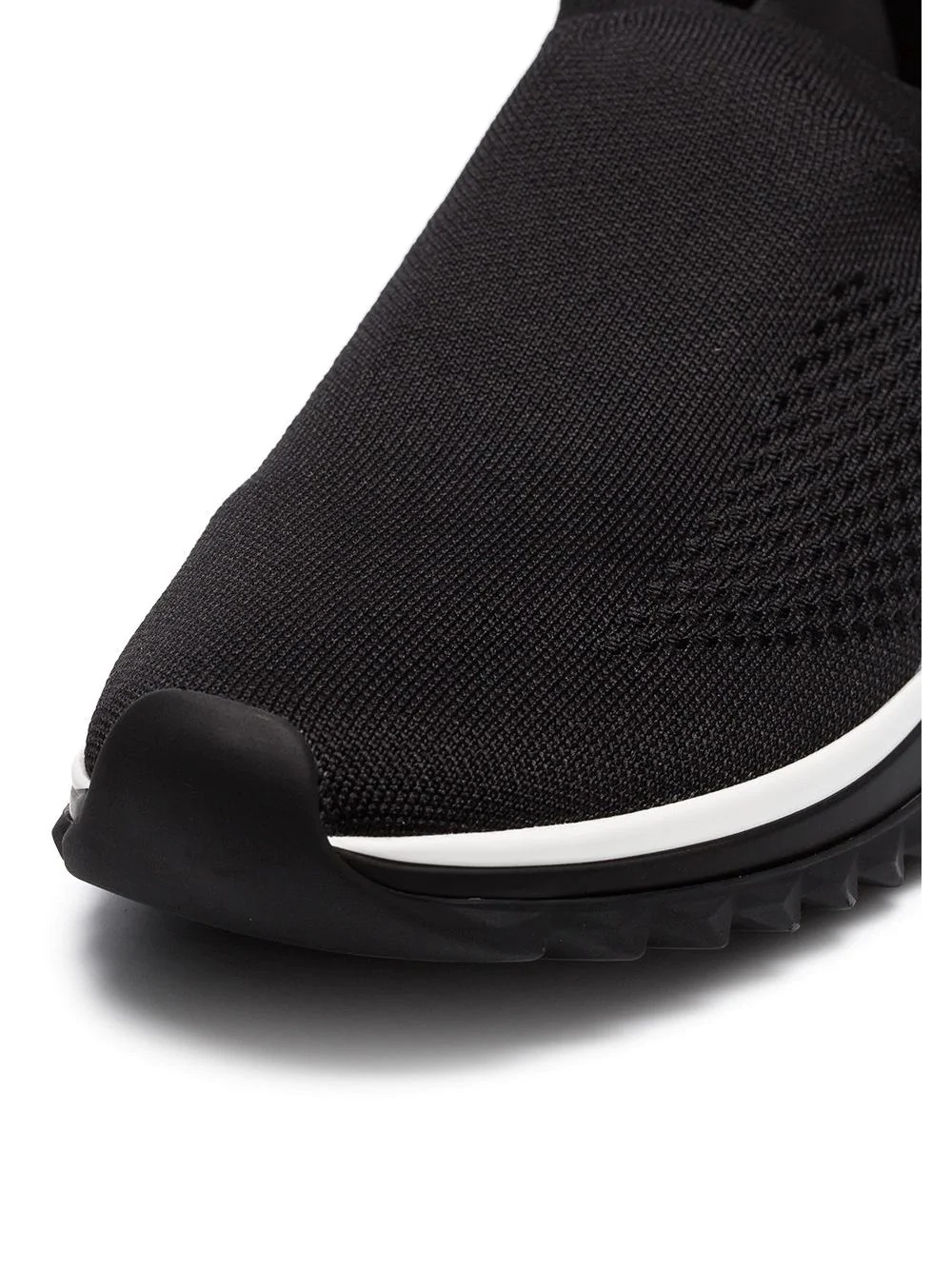 black Sorrento stretch slip-on sneakers - 4