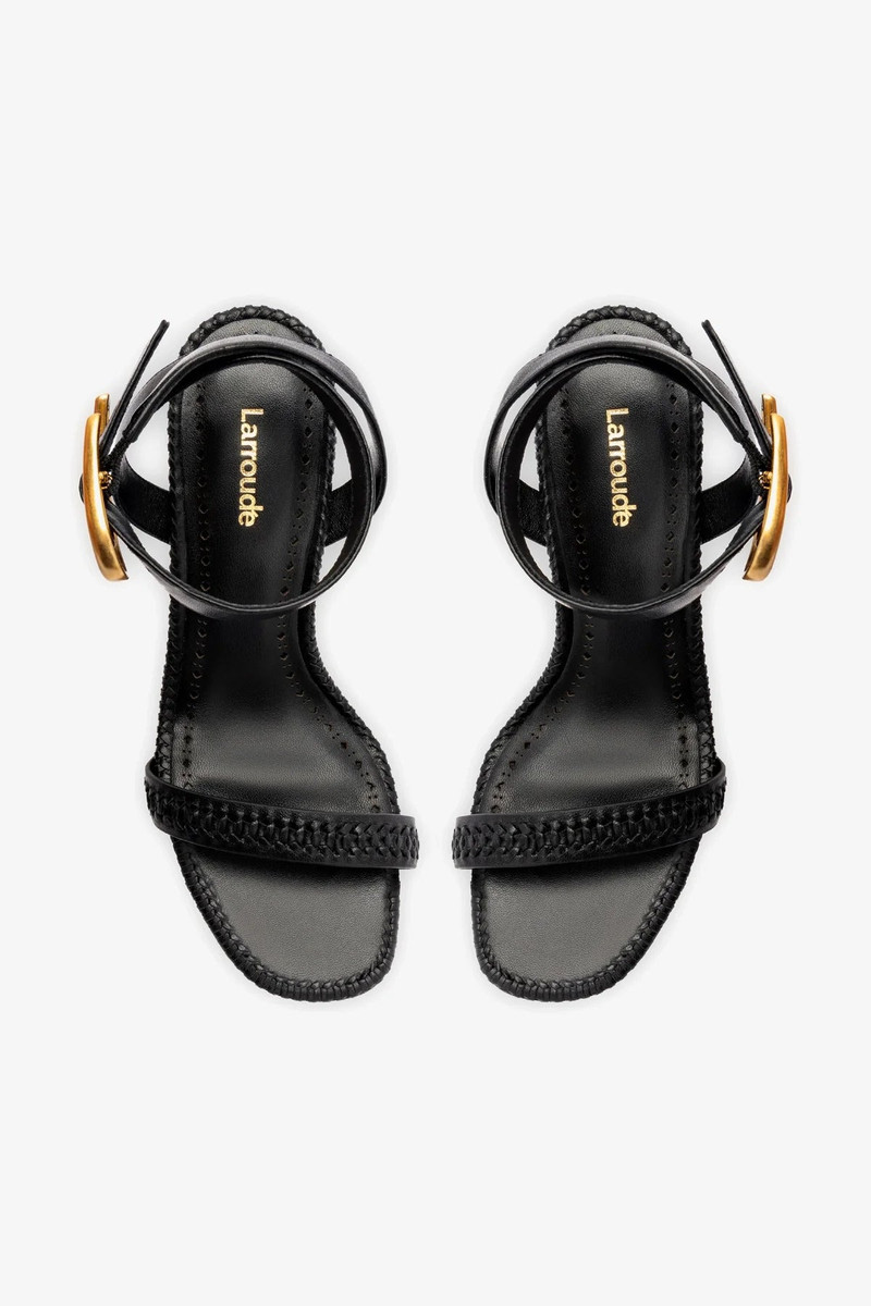Verona Sandal In Black Leather 3