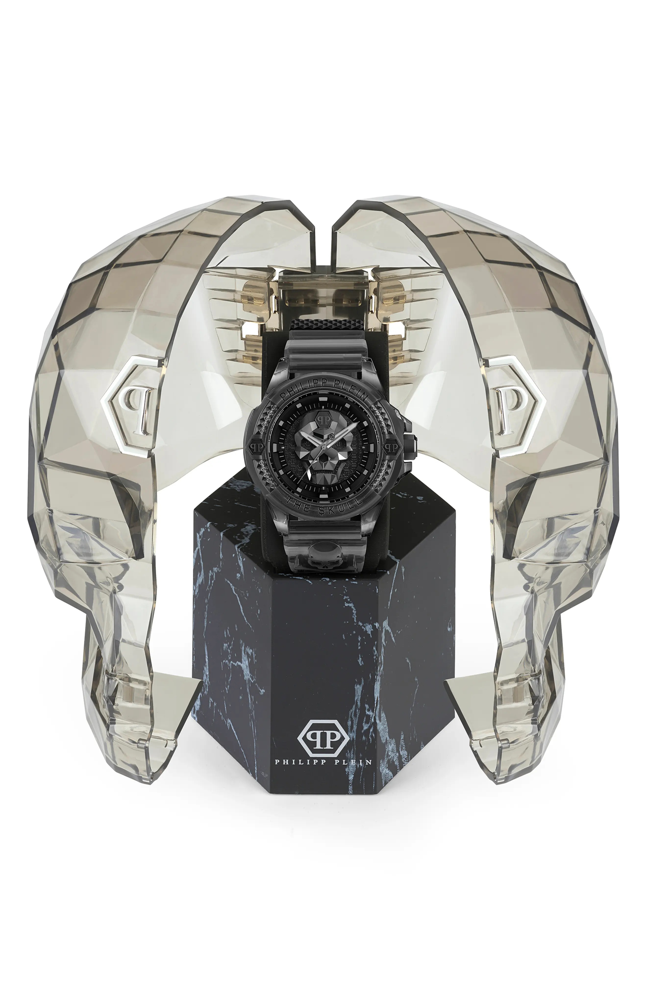The Skull Plastic Strap Watch, 44mm - 5