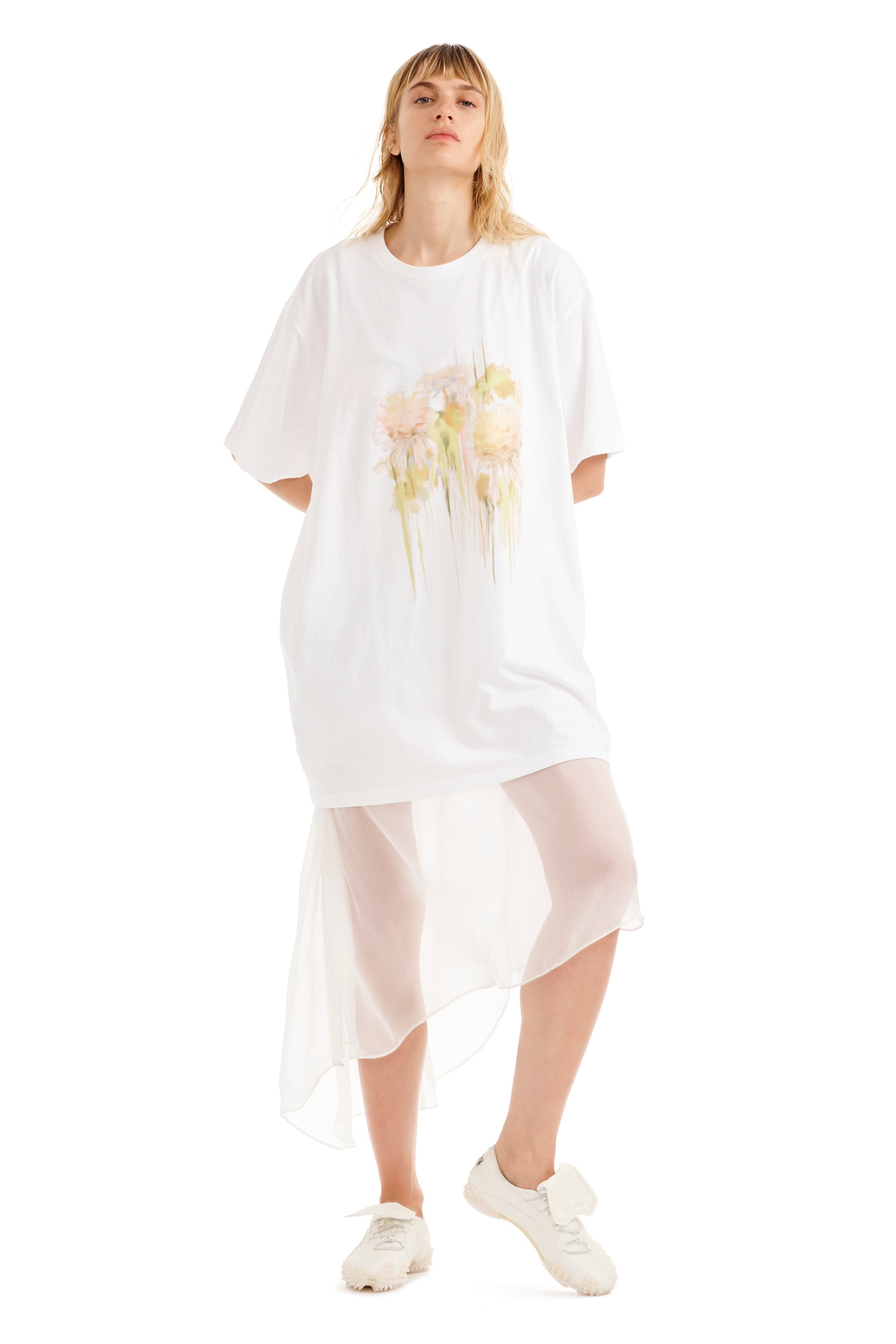 FLOWER DRIP GRAPHIC TEE - 4