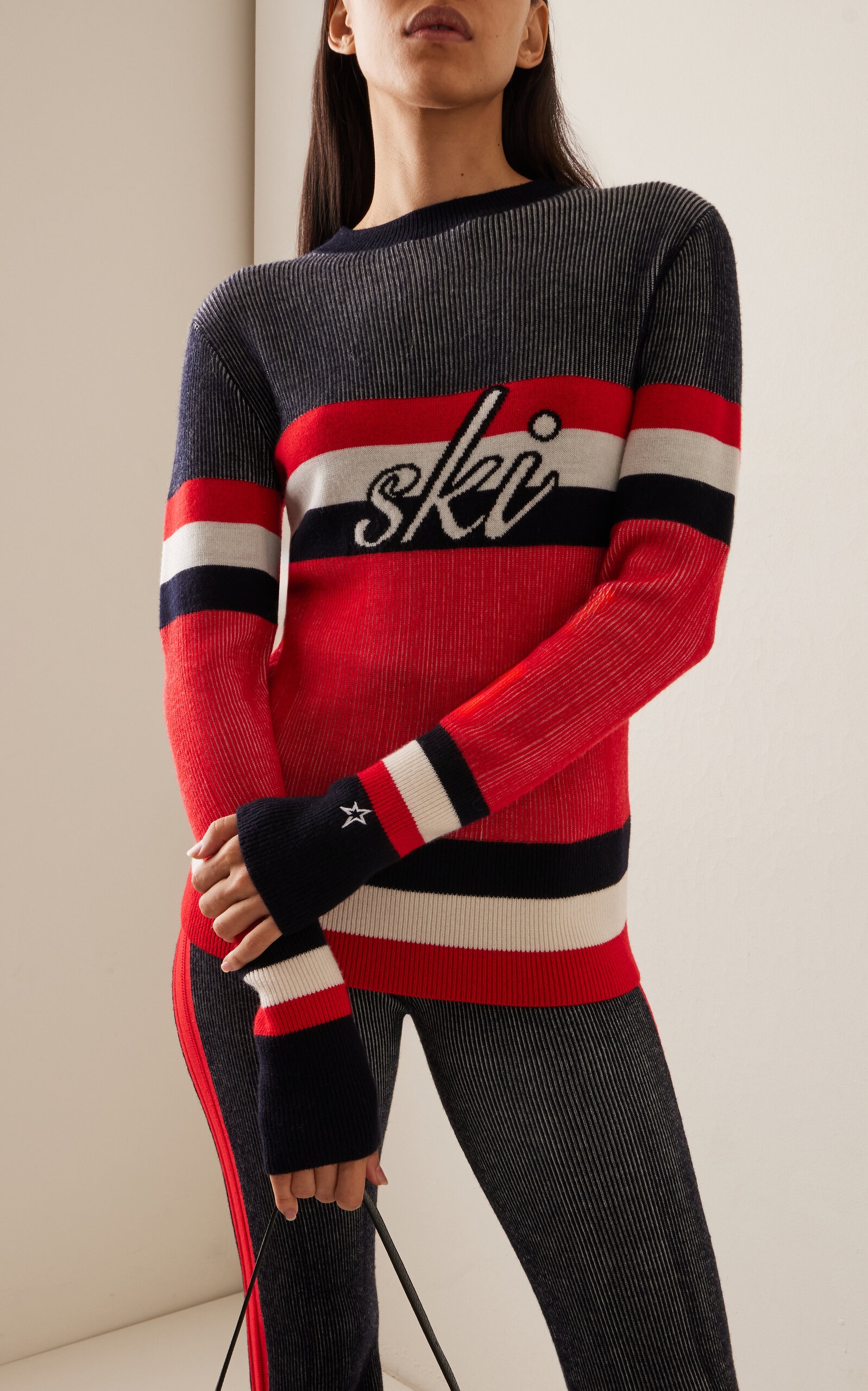 Evie Wool Ski Sweater red - 2